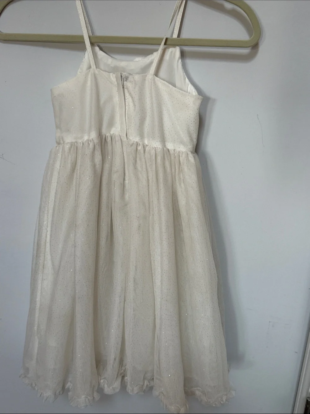 H&M Cream Tulle Flower-Accent Girls Formal Dress